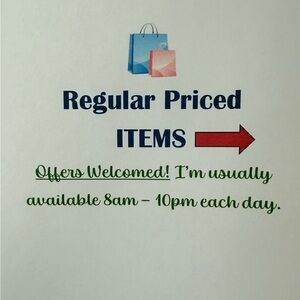 REGULAR PRICE AS ADVERTISED